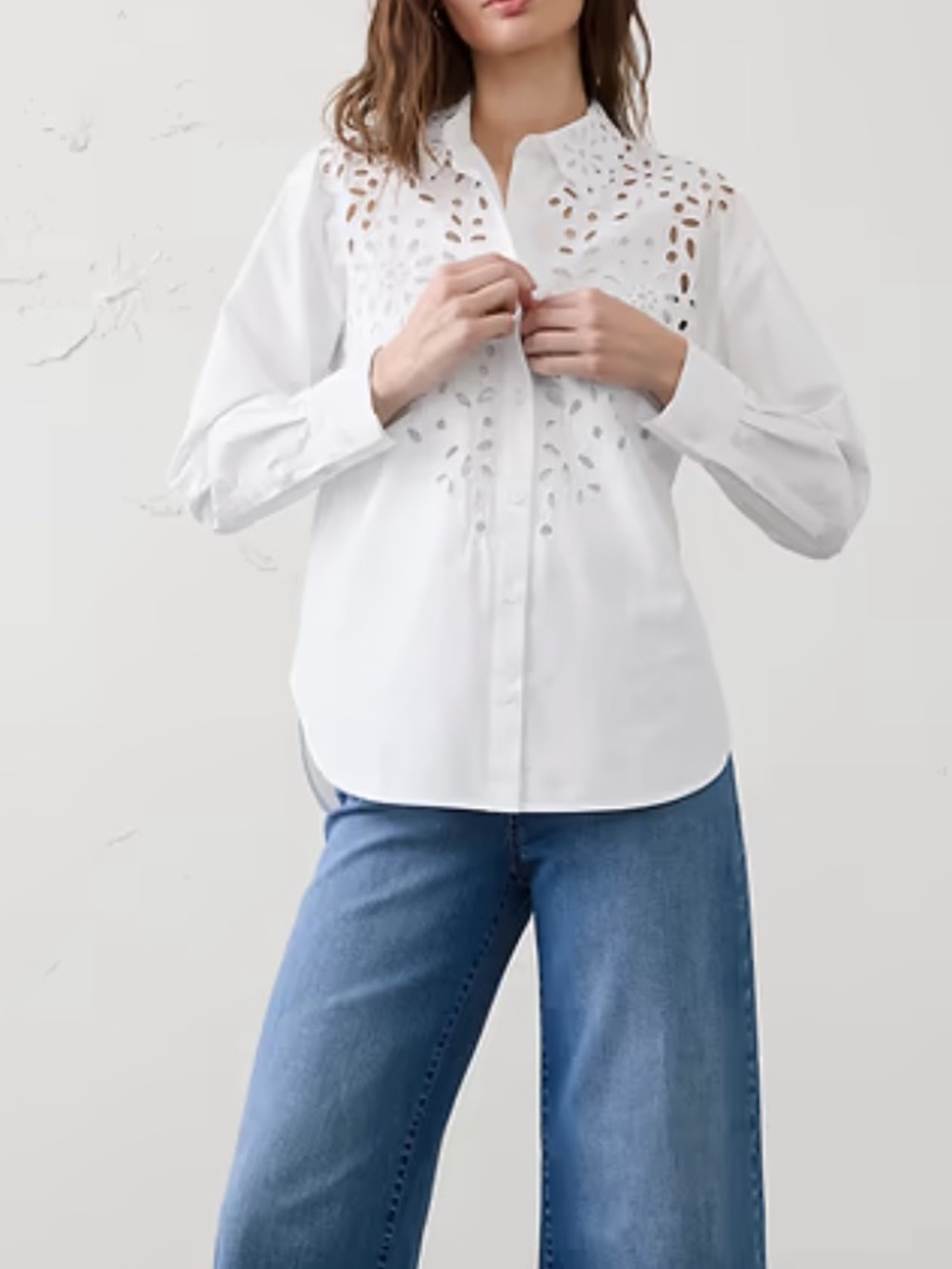 Banana Republic Factory Eyelet Shirt
